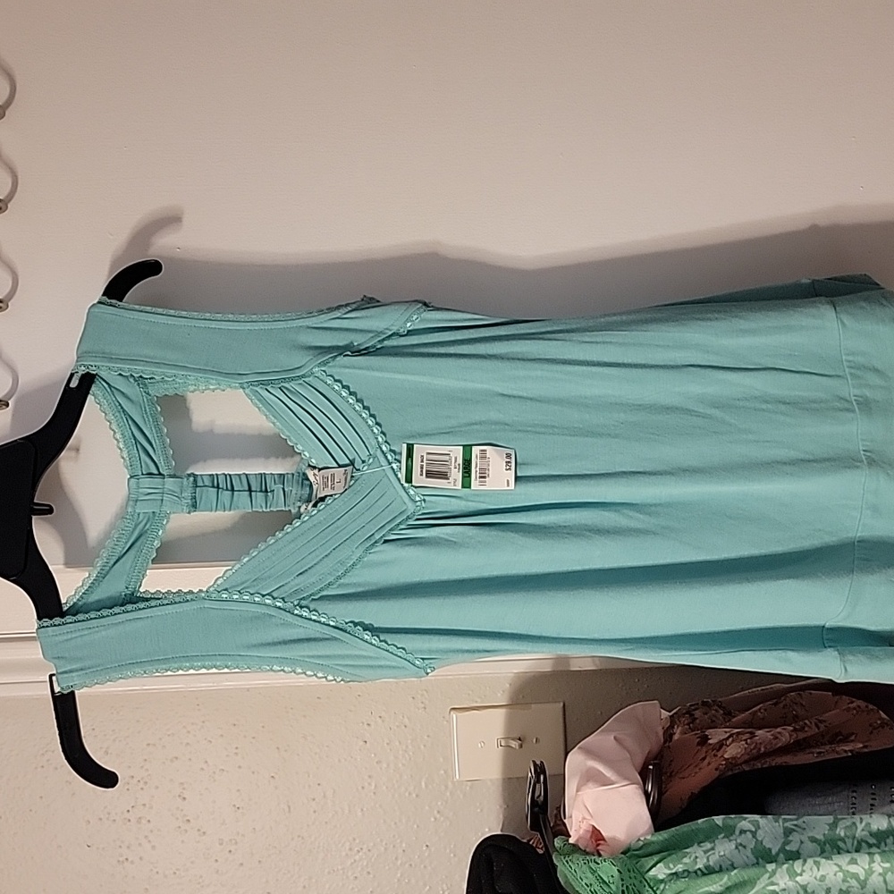 Turquoise Sleeveless Top